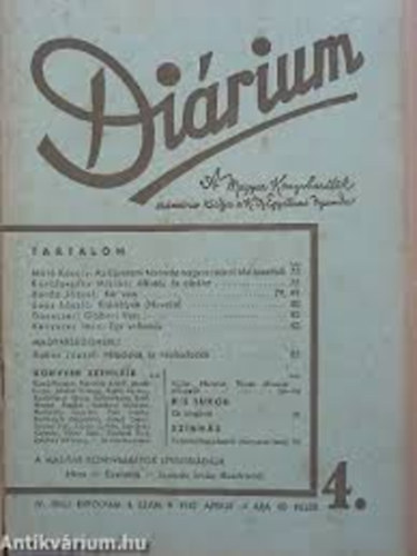 Máté Károly-Kenyeres Imre - Diárium-1942.május