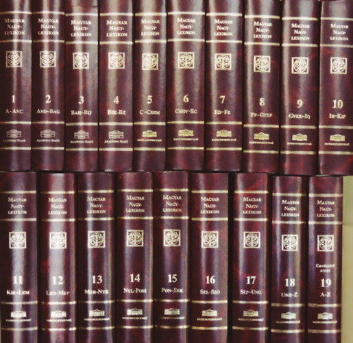 leszts Lszl  (fszerk.) - Magyar nagylexikon 1-19. (1-18. + kiegszt ktet)