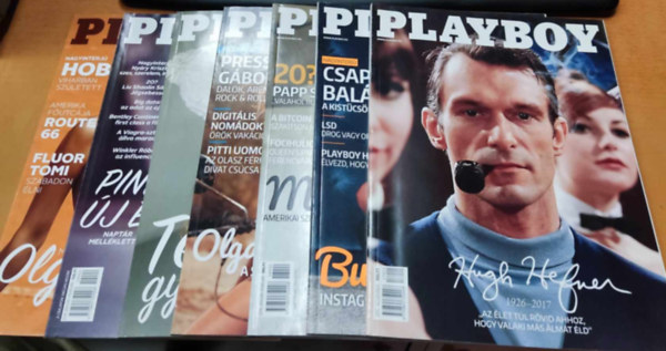 Playboy Press - 7 db Playboy magazin, szrvnyszmok