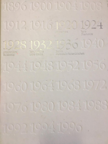 100 years of the olympic games of modern times  (1920-1936)