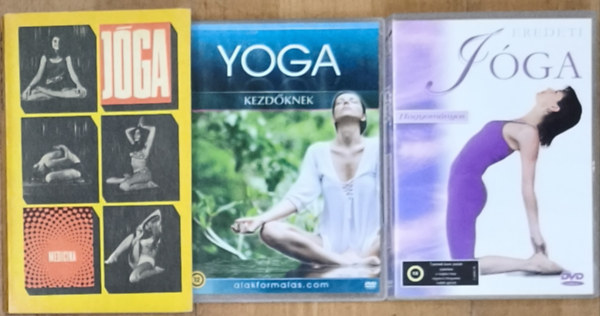 Medicina-J�ga + 2db aj�nd�k DVD: Yoga-Kezd�knek, Eredeti j�ga-Hagyom�nyos
