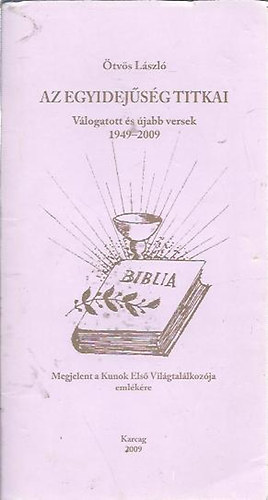 tvs Lszl - Az egyidejsg titkai - Vlogatott s jabb versek 1949-2009