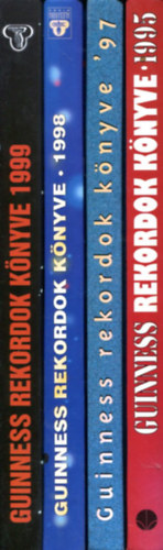 T�bb szerz� - 4 db Guinnes rekordok k�nyve (1995, 1997, 1998, 1999)