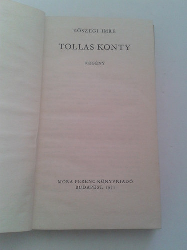 Kőszegi Imre - Tollas könyv