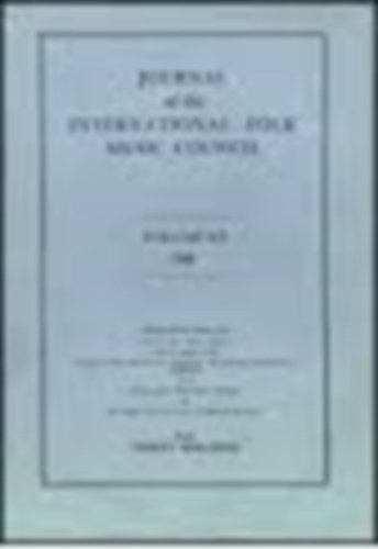 Journal of the International Folk Music Council XX 1968