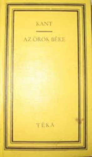 Immanuel Kant - Az �r�k b�ke