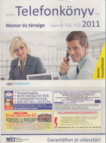 Telefonknyv - Monor s trsge - 2011