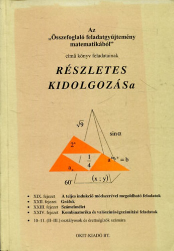 Dr. Pásztor István - Az "Összefoglaló feladatgyűjtemény matematikából" című könyv feladatainak részletes kidolgozása XIX., XXII., XIII., XXIV. fejezet