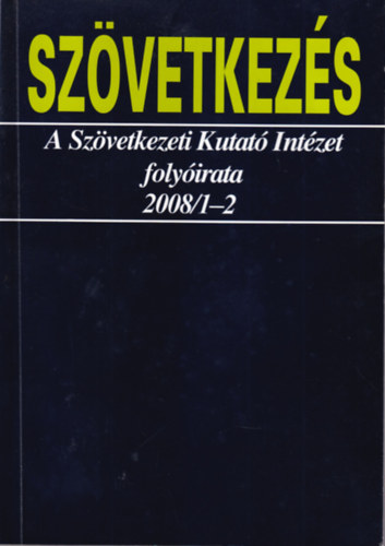 Dr. Pl Jzsef - Szvetkezs - A Szvetkezeti Kutat Intzet folyirata 2008/1-2