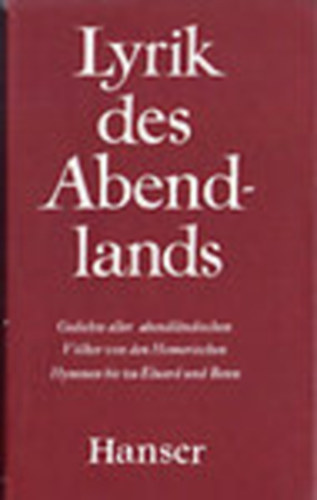 Lyrik des Abendlands