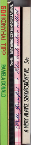 Pr Gyula-Orisk Ferenc, Pelle Jzsefn, Dworschk Ern-Frank Jlia-Gundel Imre Pamela Donald - 4 db szakcsknyv: A ngy alapz szakcsknyve - Ss + des zek cukor nlkl + Magyaros zek mikrohullmmal + 501 konyhai tipp