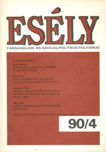 Esly 90/4 - Trsadalom- s szocilpolitikai folyirat