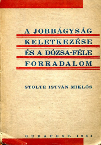 Solte Istvn Mikls - A jobbgysg keletkezse s a Dzsa-fle forradalom