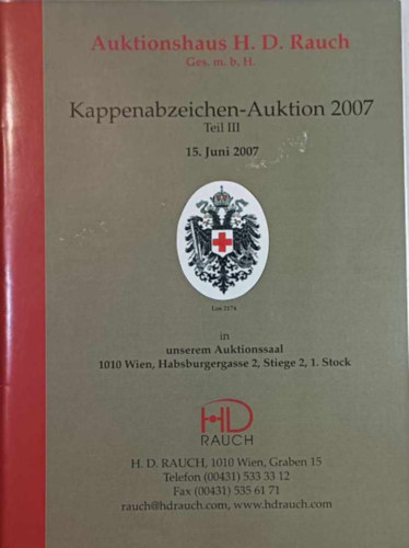 Kappenabzeichen-Auktion 2007 (15. juni 2007)