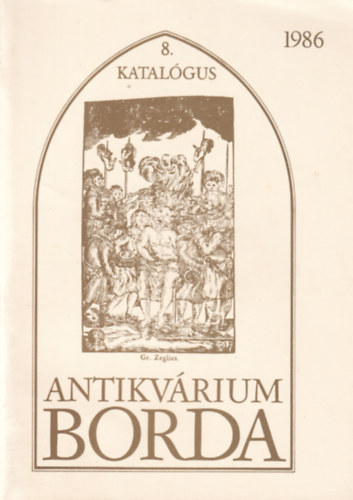 8. katalógus - Borda Antikvárium 1986