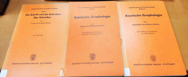 Professor Dr. Rudolf Pophal - Graphologie in Vorlesungen Band I-III.: Die Schrift und das Schreiben, Der Schreiber + Eidetische Graphologie + Kinetische Garphologie