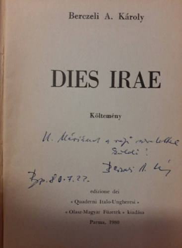 Berczeli A Károly (nzelm) - Dies Irae