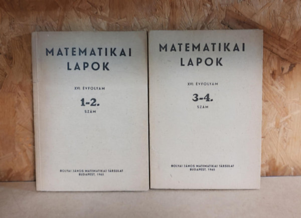 Matematikai lapok XVI. évfolyam csomag