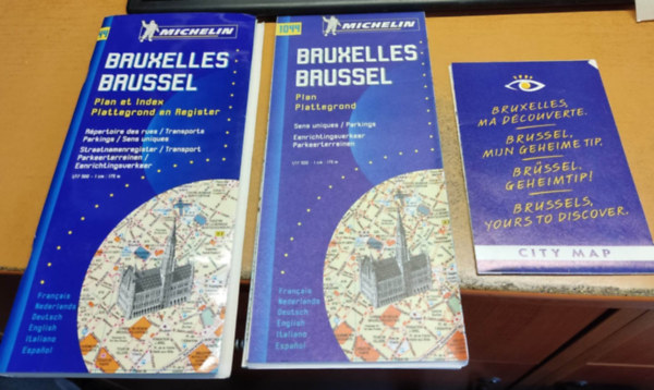 Michelin - Michelin: Bruxelles, Brussel - Plan et Index 1/17500 1cm:175m