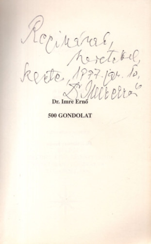 Dr. Imre Ern - 500 gondolat