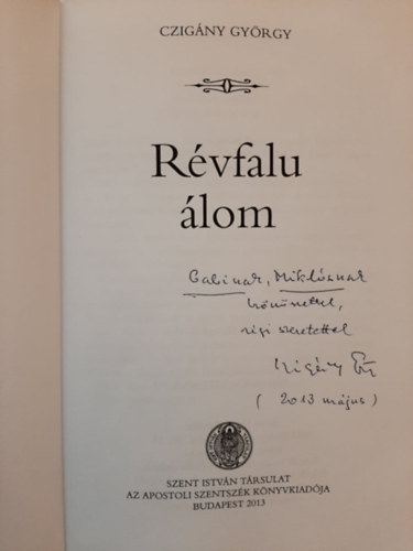 Czig�ny Gy�rgy - R�vfalu �lom