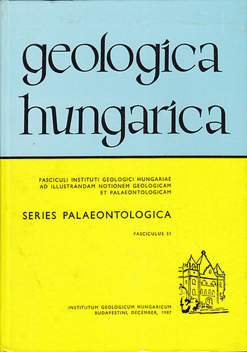 Dr. Less Gy�rgy - Geologica hungarica - Series Palaeontologica - Fasciculus 51