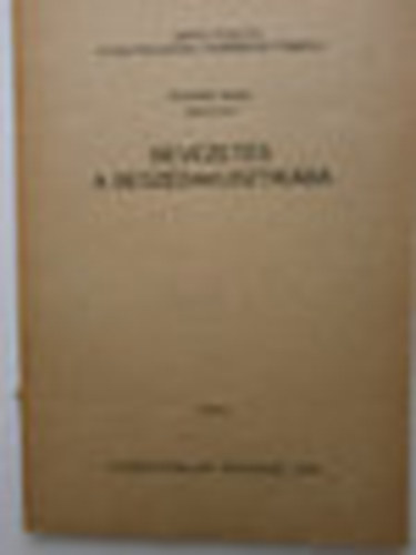 Subosits Istv�n - Bevezet�s a besz�dakusztik�ba