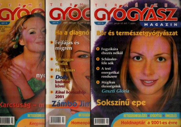 dr Grgei Katalin - Termszetgygysz magazin 2001/1-12. (teljes vfolyam szmonknt.)