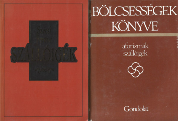 2 db könyv, Szécsi Ferenc: Szállóigék, Bölcsességek könyve - Aforizmák, szállóigék