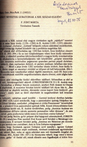 F. Font M�rta - Kiket neveztek gubatusnak a XIII. sz�zad elej�n? (dedik�lt)