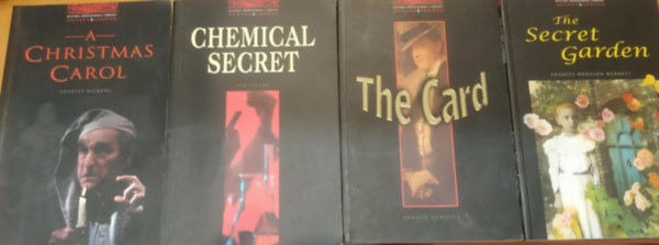 Tim Vicary, Frances Hodgson Burnett, Arnold Bennett Charles Dickens - 4 db Oxford Bookworms 3: A Christmas Carol + Chemical Secret + The Card + The Secret Garden