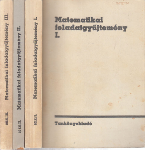 Sain M�rton  (szerk.) - Matematikai feladatgy�jtem�ny I-III.