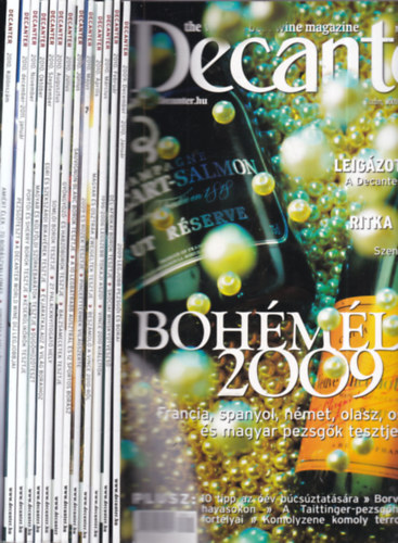 Németh Ágnes (főszerk.) - Decanter magazin 2009. december - 2011. január + Decanter különszám 2010. (13 db. lapszám)