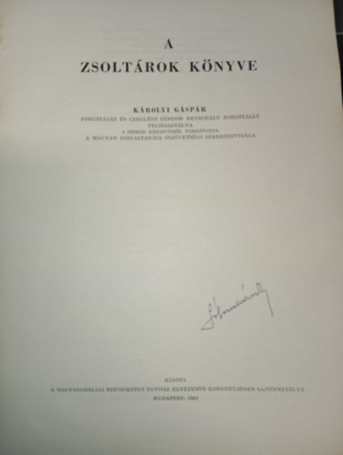 K�rolyi G�sp�r (ford.), Czegl�di S�ndor - A zsolt�rok k�nyve