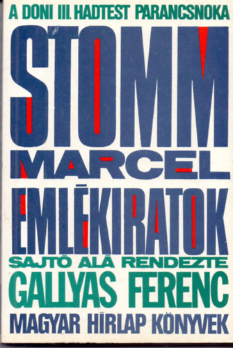 Gr�f Stomm Marcel alt�bornagy - Eml�kiratok