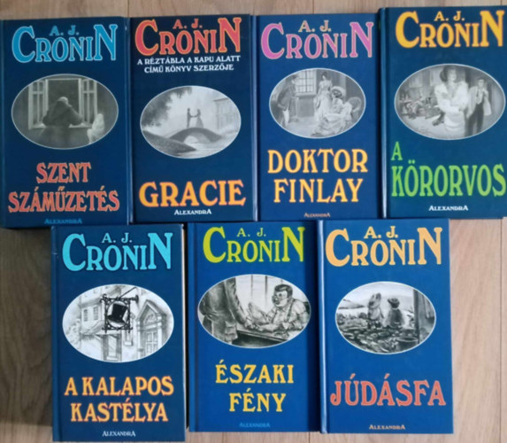 A. J. Cronin - A. J. Cronin knyvcsomag (7db)  Szent szmzets / Gracie / Doktor Finlay / A krorvos / A Kalapos kastlya / szaki fny / Jdsfa