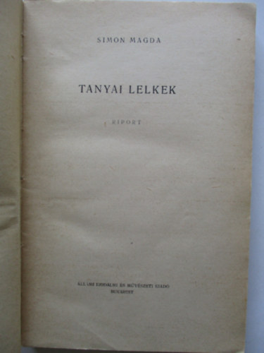 Simon Magda - Tanyai lelkek