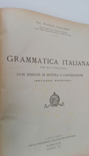 Dr. Paolo Calabr� - Grammatica Italiana (seconda edizione)