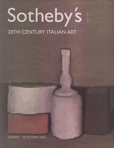 Sotheby's - 20th Century Italian Art (19 october 2004)