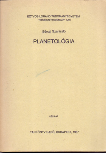 Brczi Szaniszl - Planetolgia