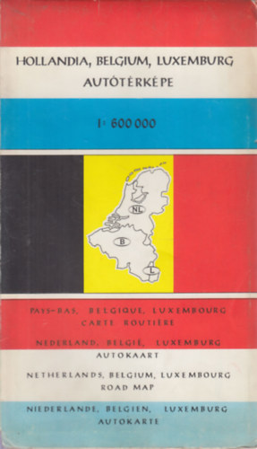 Hollandia, Belgium, Luxemburg auttrkpe 1:600000