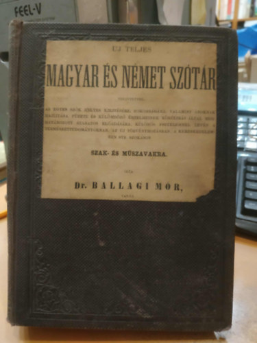 Dr Ballagi Mr - Uj teljes magyar s nmet sztr