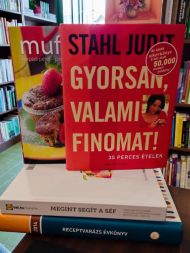 Korpdi Pter Stahl Judit - Gasztro knyvcsomag 4 darabo KNYVMENT AJNLAT: Gyorsan valami finomat, Muffinok, Megint segt a sf, Receptvarzs vknyv 2014