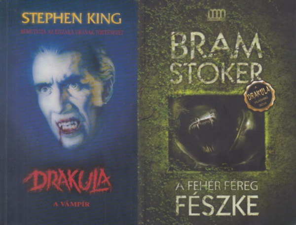 Bram Stoker - 2 db Bram Stoker regény: Drakula, a vámpír - Stephen King előszavával + A fehér féreg fészke