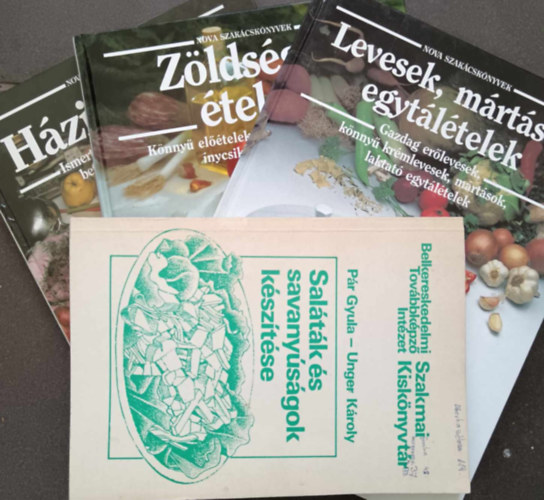 H�zi kincsek-Bef�z�s,f�z�s,savany�t�s 4db k�nyv