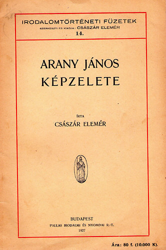 Csszr Elemr - Arany Jnos kpzelete (1927)