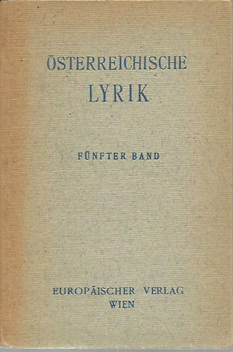 �sterreichische Lyrik - 5. Band