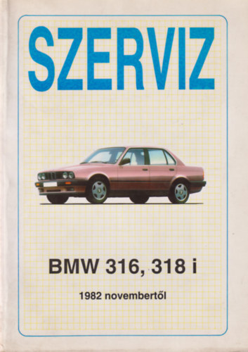 Szerviz BMW 316, 318 i 1982 novembertől