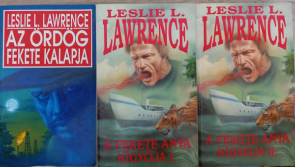 Lőrincz L. László  (Leslie L. Lawrence) - Lőrincz L. László:  A fekete kalap teljes sorozat (3 kötetben) Az ördög fekete kalapja + A fekete anya kígyója I-II.