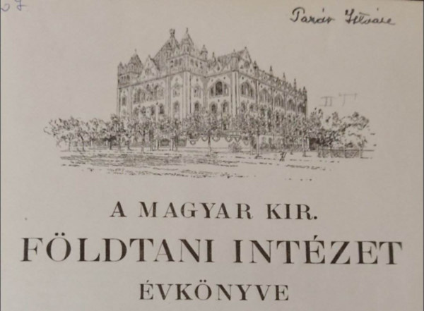 Dr. Vogl Viktor dr. , Schubert Richard, Horusitzky Henrik, Hofmann Kroly, Dr. Vadsz M. Elemr, Terzaghi Kroly, Johannes Ahlburg Kormos Tivadar (szerk.) - Magyar Kirlyi Fldtani Intzet vknyve XX. ktet 1-7. fzet egybektve